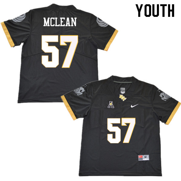 Youth #57 DeAndre McLean UCF Knights College Football Jerseys Sale-Black